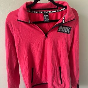 Pink Victoria Secret Quarter-Zip Pullover
